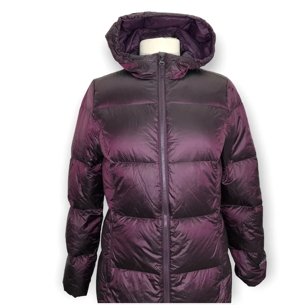 Eddie Bauer Luna Peak Down Filled Jacket in Deep Eggplant - Picture 4 of 12
